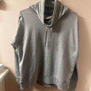 Apana Heather Gray Funnel Neck - Butter Soft Sweatshirt